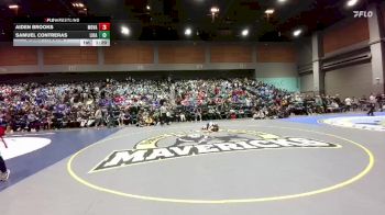 120 lbs Champ. Round 1 - Aiden Brooks, Moapa Valley vs Samuel Contreras, Live Oak