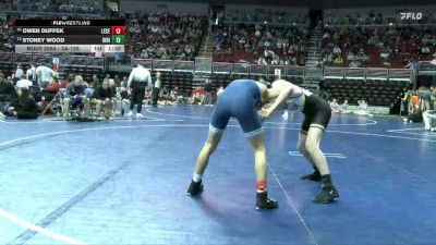 3A-126 lbs Cons. Round 2 - Owen Duffek, Lewis Central vs Stoney Wood, Indianola