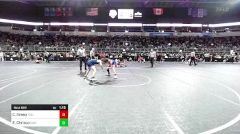 115 lbs Round Of 32 - Cohen Greep, Trailhands vs Evan Chrisco, Higginsville Youth Wrestling Club