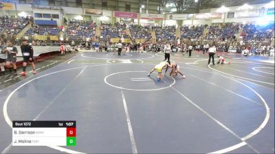 110 lbs Round Of 32 - Brayson Garrison, Montrose Elite vs Jacob Molina, Fort Morgan Wrestling Club