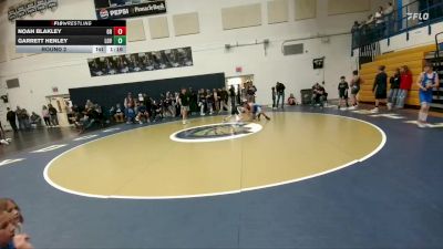 132 lbs Round 2 - Garrett Henley, Lovell Middle School vs Noah Blakley, Greybull/Riverside