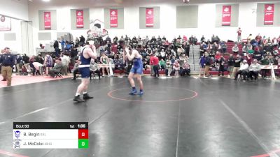 220 lbs Round Of 16 - Ben Begin, Salem vs John McCole, Hollis Brookline