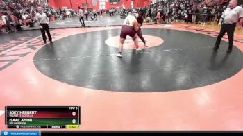 285 lbs Cons. Round 4 - Isaac Amoh, BOLINGBROOK vs Joey Herbert, Wilmette (LOYOLA)