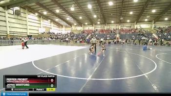 51 lbs 1st Place Match - Jayna Whitford, Westlake vs Pepper Probst, Wasatch Wrestling Club