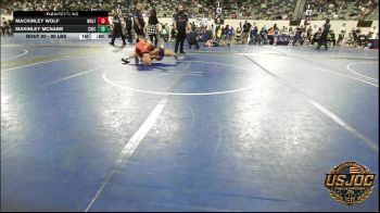 90 lbs Consolation - Mackinley Wolf, Wolfpak Wrestling vs MaKinley McNabb, Chickasha Youth Wrestling