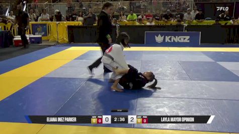 Layla Mayor Opinion vs Eliana Inez Parker 2025 Pan Kids Jiu-Jitsu IBJJF Championship