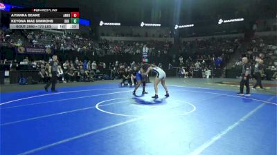 170 lbs Consi Of 4 - Aiyanna Beane, American Canyon (NC) vs Keyona Mae Simmons, San Diego (SD)