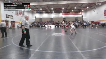 150 lbs Quarterfinal - Carlo Contino, Buchanan vs Tyler Johnson, Massillon Perry