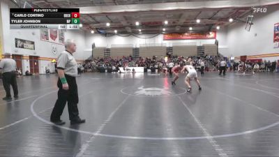 150 lbs Quarterfinal - Carlo Contino, Buchanan vs Tyler Johnson, Massillon Perry
