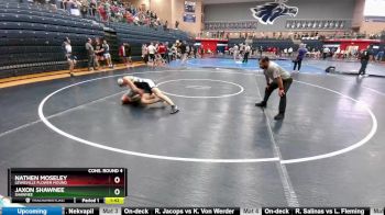 150 lbs Cons. Round 4 - Nathen Moseley, Lewisville Flower Mound vs Jaxon Shawnee, Shawnee