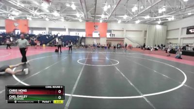 125 lbs Cons. Round 3 - Chris Hong, Wesleyan (CT) vs Cael Dailey, Pitt-Bradford