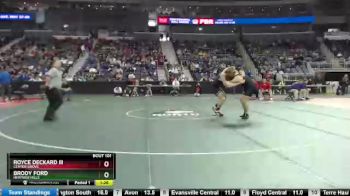 220 lbs Champ. Round 1 - Royce Deckard III, Center Grove vs Brody Ford, Heritage Hills