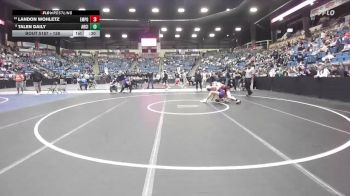 138 lbs Cons. Round 1 - Landon Wohletz, Emporia vs Talen Daily, Arkansas City