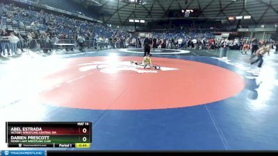 71 lbs Semifinal - Darien Prescott, Moses Lake Wrestling Club vs Abel Estrada, Victory Wrestling-Central WA