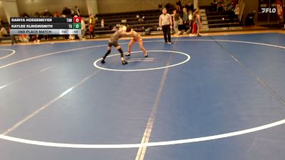 72-79 lbs 2nd Place Match - Dariya Hoegemeyer, The Best Wrestler vs Kaylee Klinginsmith, Tri-State Grapplers