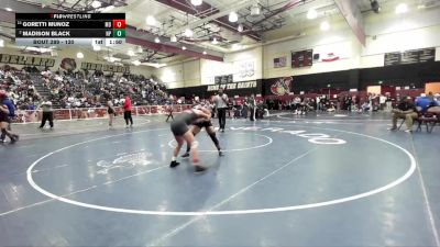 130 lbs Champ. Round 2 - Goretti Munoz, Mater Dei vs Madison Black, Newbury Park