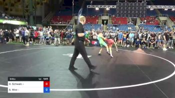 94 lbs Rnd Of 16 - Hayden Schwab, Iowa vs Allen Woo, Illinois