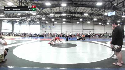 107 lbs Rr Rnd 3 - Araceli Clem, Quest School Of Wrestling Girls - HSG vs Isabella Rogers, Elite Teal - HSG