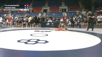 126 lbs Cons. Sub-quarters - Dylan Nieuwenhuis, Michigan vs Mathew Prine, Iowa