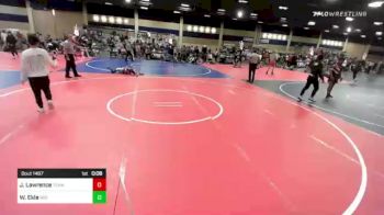 58 lbs 3rd Place - Julian Lawrence, Team Aggression vs Weston Ekle, Mid Valley Wolves