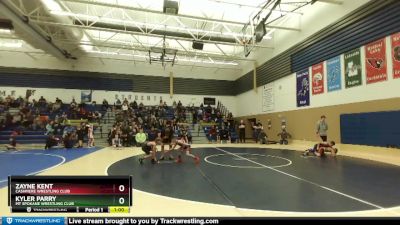 78 lbs Round 2 - Kyler Parry, Mt Spokane Wrestling Club vs Zayne Kent, Cashmere Wrestling Club