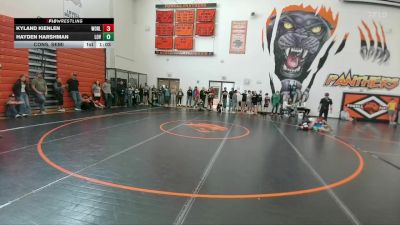 105 lbs Cons. Semi - Hayden Harshman, Lovell Middle School vs Kyland Kienlen, Worland Middle School