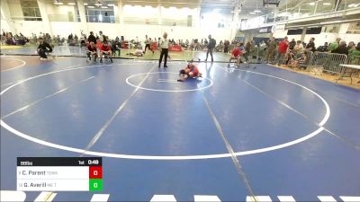 88 lbs Consi Of 8 #2 - Cameron Parent, Tewksbury vs Griffin Averill, ME Trappers WC