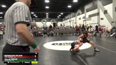 75 lbs Placement Matches (8 Team) - Nolan Berasi, Killer Elite vs Remington Wilson, Fort Hammers