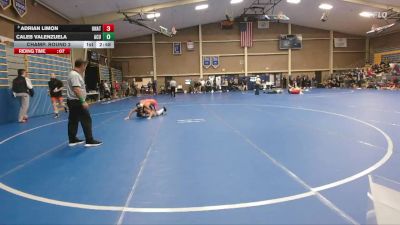 125 lbs Champ. Round 2 - Adrian Limon, Unattached vs Caleb Valenzuela, Arizona Christian University