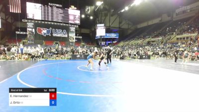 117 lbs Rnd Of 64 - Eden Hernandez, California vs Josiah Ortiz, Kansas