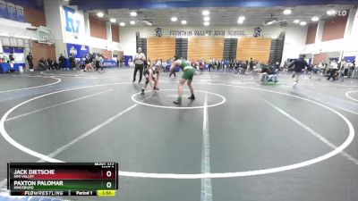 138 lbs Champ. Round 2 - Paxton Palomar, Kingsburg vs Jack Dietsche, Simi Valley