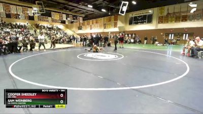 144 lbs Cons. Round 7 - Cooper Sheesley, Del Oro vs Sam Weinberg, La Costa Canyon