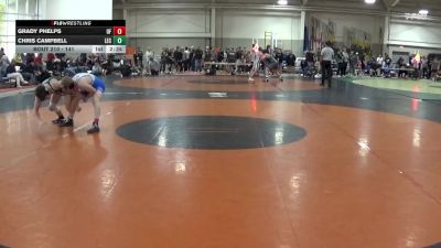 141 lbs Prelim - Chris Campbell, Lake Erie College vs Grady Phelps, Unattached