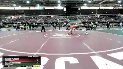 190 lbs Cons. Round 7 - Elijah Dilworth, Soda Springs vs Blaise Turner, American Falls