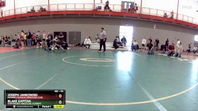 75 lbs Cons. Round 5 - Joseph Jankowski, Maurer Coughlin Wrestling Club vs Blake Kapitan, Contenders Wrestling Academy