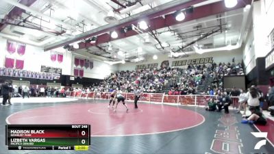 130 lbs Champ. Round 2 - Madison Black, Newbury Park vs Lizbeth Vargas, Pacifica Oxnard