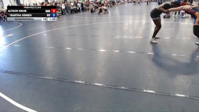 207 lbs Quarterfinal - Alyson Krum, Hawkeye Community College vs Martha Hinneh, Southeast CC