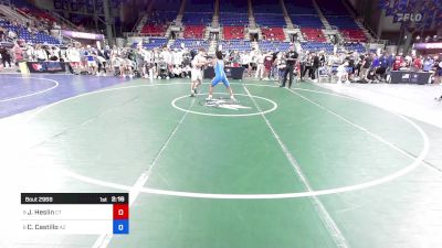 126 lbs Rnd Of 16 - Jackson Heslin, CT vs Christian Castillo, AZ