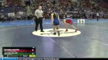 140 lbs Cons. Semi - Victoria Pasterz, Des-Lacs Burlington vs Jeannie Keller, South Border