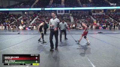 120 lbs Champ. Round 1 - Gavin Belcher, Burlington vs Gus Strick, Lawrence Elite Wrestling Club