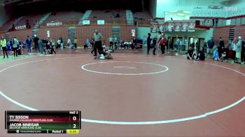 90 lbs 7th Place Match - Jacob Binegar, Decatur Wrestling Club vs Ty Sisson, Maurer Coughlin Wrestling Club