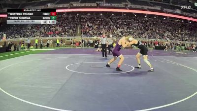 D2-190 lbs Champ. Round 1 - Brayden Packer, Fowlerville HS vs Trent Sikkema, Wayland Union HS