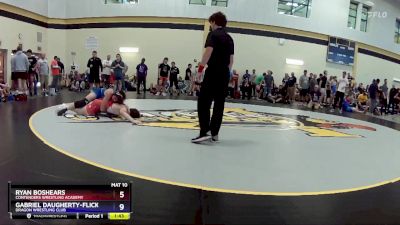 175 lbs Cons. Round 2 - Ryan Boshears, Contenders Wrestling Academy vs Gabriel Daugherty-Flick, Dragon Wrestling Club