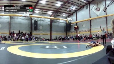 110 lbs Quarterfinal - Kayla Batres, Green Farms Academy vs Abigayle Cornwell, Perry HS