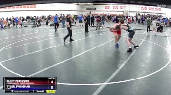 215 lbs Quarterfinal - Jaret Peterson, Chase County Wrestling Club vs Tyler Zwingman, CWO