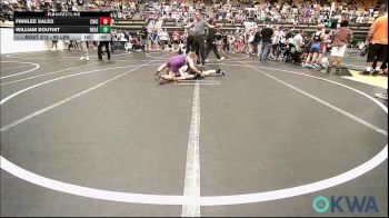 90 lbs Rr Rnd 1 - Finnlee Sales, Chickasha Youth Wrestling vs William Douthit, Redskins Wrestling Club