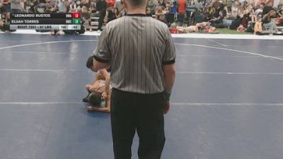 67 lbs Champ. Rd Of 32 - Leonardo Bustos, Nolf Wrestling Academy vs Elijah Torres, Ruthless Wrestling Club