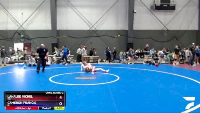 118 lbs Cons. Round 2 - Lahalee Michel, WA vs Cameron Francis, ID