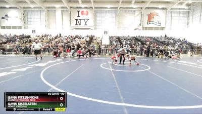 50 lbs Cons. Round 2 - Gavin Kisselstein, Mexico Wrestling vs Gavin Fitzsimmons, Clarence Wrestling Club