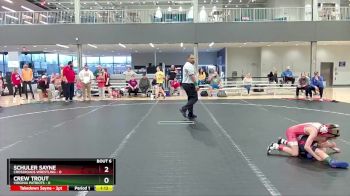 48 lbs Semis & 1st Wrestleback (8 Team) - Crew Trout, Virginia Patriots vs Schuler Sayne, Crossroads Wrestling